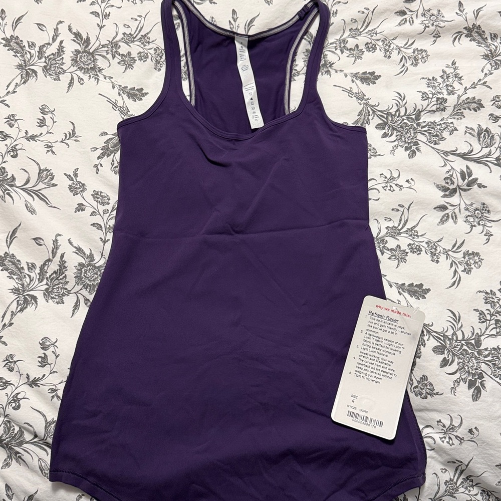 💜 Lululemon Refresh Racer Going Grape - Picture 2 of 5
